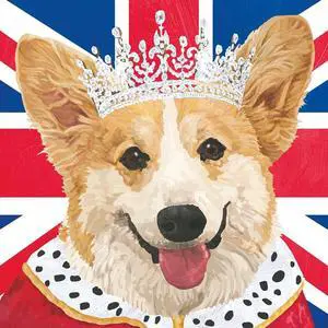 Paperproducts Design Royal Corgi Watercolor Luncheon Napkin Paperproducts Design Royal Corgi Watercolor Luncheon Napkin