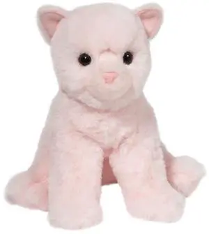 Douglas Cuddle Toys Mini Cadie Soft Pink Cat Plush Stuffed Animal, 6" Douglas Cuddle Toys Mini Cadie Soft Pink Cat Plush Stuffed Animal, 6"