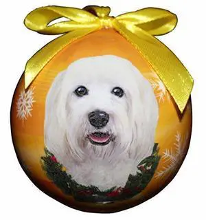"Havanese Christmas Ornament" Shatter Proof Ball Easy To Personalize "Havanese Christmas Ornament" Shatter Proof Ball Easy To Personalize