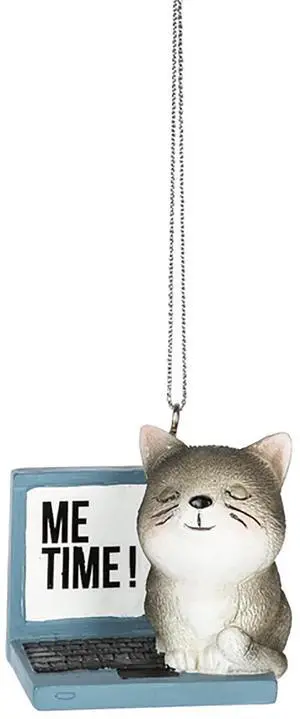 Midwest-CBK "Home Office Gray Tabby Cat " Christmas/Everyday Ornament, 2 inches Midwest-CBK "Home Office Gray Tabby Cat " Christmas/Everyday Ornament, 2 inches