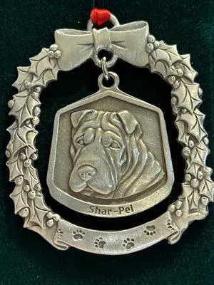 Sharpei Fine Pewter Dog Breed Ornament Sharpei Fine Pewter Dog Breed Ornament