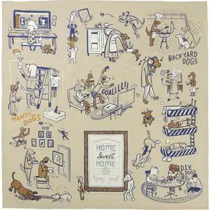 Primitives by Kathy Dish Towel - Home Sweet Home, Dog Lover Primitives by Kathy Dish Towel - Home Sweet Home, Dog Lover