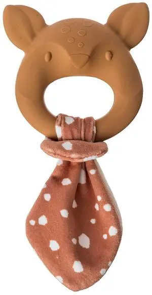 Mary Meyer Leika Silicone Baby Teething Toy, 9-Inches, Little Fawn Mary Meyer Leika Silicone Baby Teething Toy, 9-Inches, Little Fawn