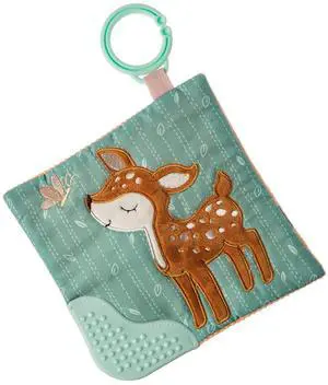Mary Meyer Crinkle Teether Toy with Baby Paper and Squeaker, 6", Amber Fawn Mary Meyer Crinkle Teether Toy with Baby Paper and Squeaker, 6", Amber Fawn
