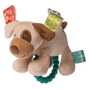 Taggies Soft Baby Rattle with Teether Ring, 6-Inches, Buddy Dog Taggies Soft Baby Rattle with Teether Ring, 6-Inches, Buddy Dog