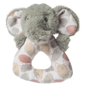 Mary Meyer Soft Ring Baby Rattle, 5-Inches, Grey Kalahari Elephant Mary Meyer Soft Ring Baby Rattle, 5-Inches, Grey Kalahari Elephant