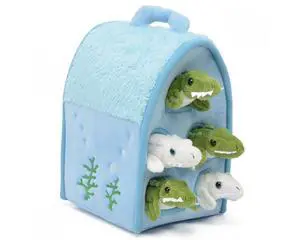 Unipak Plush Alligator House Carrying Case with Five Removable Alligators Unipak Plush Alligator House Carrying Case with Five Removable Alligators