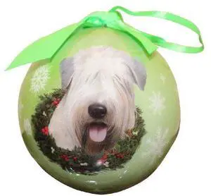 Wheaten Terrier Christmas Ornament Shatter Proof Ball Easy To Personalize Wheaten Terrier Christmas Ornament Shatter Proof Ball Easy To Personalize