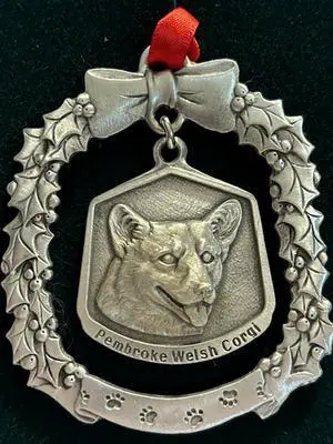 Pembroke Welsh Corgi Fine Pewter Dog Breed Ornament Pembroke Welsh Corgi Fine Pewter Dog Breed Ornament