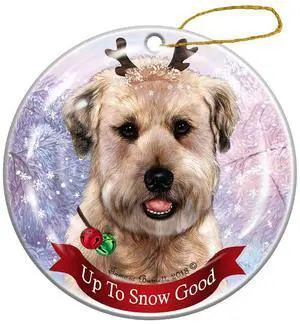 Holiday Pet Gifts Wheaten Terrier Dog Porcelain Christmas Ornament Holiday Pet Gifts Wheaten Terrier Dog Porcelain Christmas Ornament