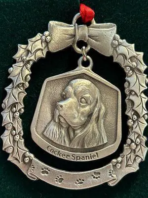 Cocker Spaniel Fine Pewter Dog Breed Ornament Cocker Spaniel Fine Pewter Dog Breed Ornament