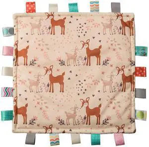 Mary Meyer Taggies Original Blanket with Sensory Tags, 12 X 12", Comfy Fawn Mary Meyer Taggies Original Blanket with Sensory Tags, 12 X 12", Comfy Fawn