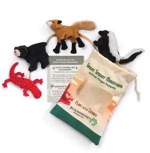 Folkmanis Great Smoky Mountain Animal Set Finger Puppet Folkmanis Great Smoky Mountain Animal Set Finger Puppet
