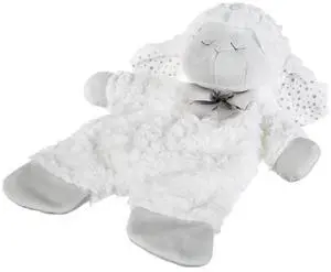 Ganz White Sleepy Sheep Flat-A-Pat Baby Blanket Ganz White Sleepy Sheep Flat-A-Pat Baby Blanket