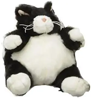 Unipak Black and White Tuxedo Cat Baby Plumpee Plush Stuffed Animal Toy 7" Unipak Black and White Tuxedo Cat Baby Plumpee Plush Stuffed Animal Toy 7"