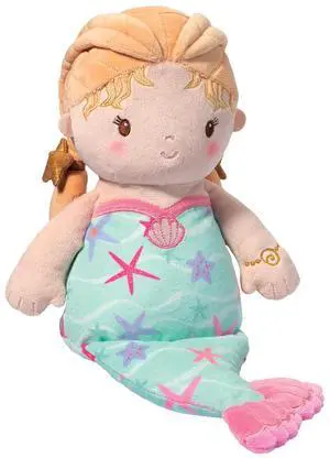 Douglas Toys Cora Aqua Mermaid Soft Doll Plush Stuffed, 13 inch Douglas Toys Cora Aqua Mermaid Soft Doll Plush Stuffed, 13 inch