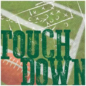 Boston International Touchdown Football Cocktail Napkins, 20 CT Boston International Touchdown Football Cocktail Napkins, 20 CT