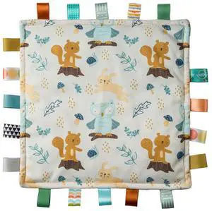 Mary Meyer Taggies Original Comfy Blanket Sensory Tags, 12 x 12", Forest Fun Mary Meyer Taggies Original Comfy Blanket Sensory Tags, 12 x 12", Forest Fun