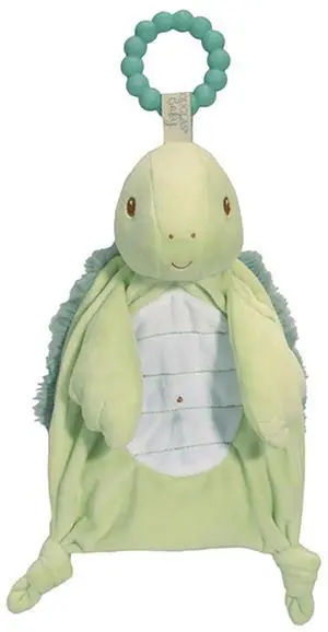 Douglas Toys Kai Green Turtle Lil' Teether, 11 inches Douglas Toys Kai Green Turtle Lil' Teether, 11 inches
