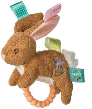 Mary Meyer Taggies Teether Baby Rattle, 6", Harmony Bunny Mary Meyer Taggies Teether Baby Rattle, 6", Harmony Bunny