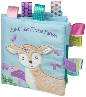 Mary Meyer Taggies Soft Cloth Book with Crinkle, Squeaker, 6"x 6", Flora Fawn Mary Meyer Taggies Soft Cloth Book with Crinkle, Squeaker, 6"x 6", Flora Fawn