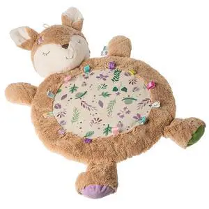 Mary Meyer Taggies Sensory Bestever Baby Mat with Tags, 31 x 23", Flora Fawn Mary Meyer Taggies Sensory Bestever Baby Mat with Tags, 31 x 23", Flora Fawn