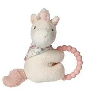 Mary Meyer Soft Baby Rattle with Teether Ring, 6-Inches, Cream Giddy Up Pony Mary Meyer Soft Baby Rattle with Teether Ring, 6-Inches, Cream Giddy Up Pony