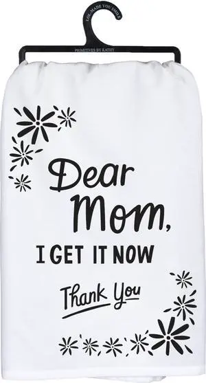 Primitives by Kathy LOL Made You Smile Dish Towel, 28", Dear Mom I Get It Now Primitives by Kathy LOL Made You Smile Dish Towel, 28", Dear Mom I Get It Now