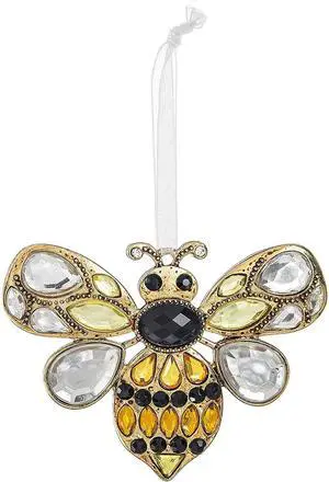 Ganz Sweet Bee Sunshine Yellow 3 x 2 Acrylic & Zinc Decorative Hanging Ornament Ganz Sweet Bee Sunshine Yellow 3 x 2 Acrylic & Zinc Decorative Hanging Ornament