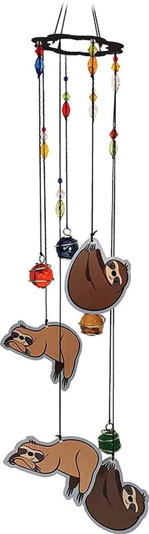 Spoontiques 11989 Sloth Wind Chime, Multicolored Spoontiques 11989 Sloth Wind Chime, Multicolored