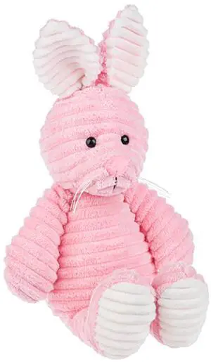 Ganz Ribbles Pink Bunny Corduroy Plush Stuffed Animal Toy, 12" Ganz Ribbles Pink Bunny Corduroy Plush Stuffed Animal Toy, 12"