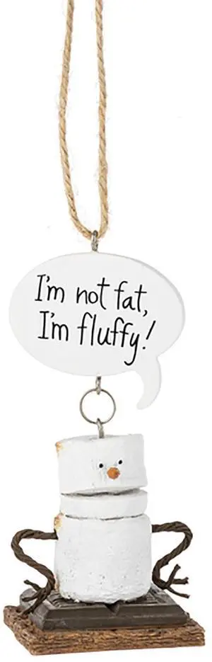 Midwest-CBK Toasted S'mores Ornament - I'm Not Fat, I'm Fluffy! Midwest-CBK Toasted S'mores Ornament - I'm Not Fat, I'm Fluffy!