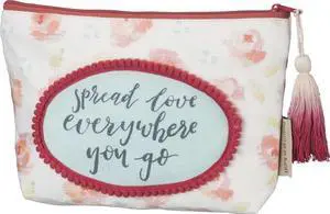 Primitives by Kathy Zipper Pouch - Spread Love Everywhere You Go Primitives by Kathy Zipper Pouch - Spread Love Everywhere You Go