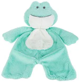 Baby Ganz Flat-A-Pat Downy Greenish Frog Baby Blanket - 18" Baby Ganz Flat-A-Pat Downy Greenish Frog Baby Blanket - 18"