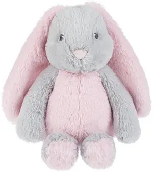 Baby Ganz Downy Pink/Grey Bunny Plush Stuffed Animal, 11" Baby Ganz Downy Pink/Grey Bunny Plush Stuffed Animal, 11"