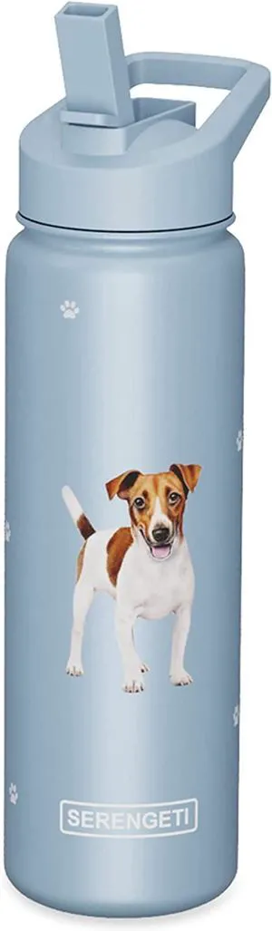 E&S Pets Stainless Steel Water Bottle 24 Oz., Spill Proof (Jack Russell) E&S Pets Stainless Steel Water Bottle 24 Oz., Spill Proof (Jack Russell)