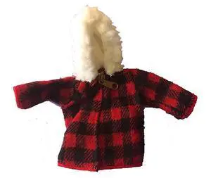 Midwest CBK Black and Red Buffalo Plaid Jacket with Sherpa Hood Hunter Ornament Midwest CBK Black and Red Buffalo Plaid Jacket with Sherpa Hood Hunter Ornament