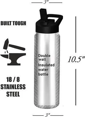 E&S Pets Stainless Steel Water Bottle 24 Oz., Spill Proof (Scottish Terrier) E&S Pets Stainless Steel Water Bottle 24 Oz., Spill Proof (Scottish Terrier)