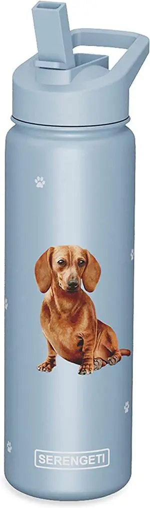 E&S Pets Stainless Steel Water Bottle 24 Oz, Spill Proof (Red Dachshund) E&S Pets Stainless Steel Water Bottle 24 Oz, Spill Proof (Red Dachshund)