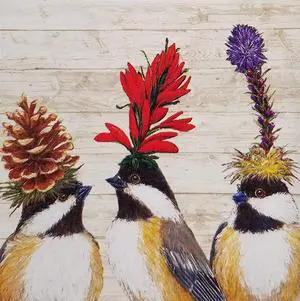 Paperproducts Design Beverage Napkins, The Chickadee Sisters Paperproducts Design Beverage Napkins, The Chickadee Sisters