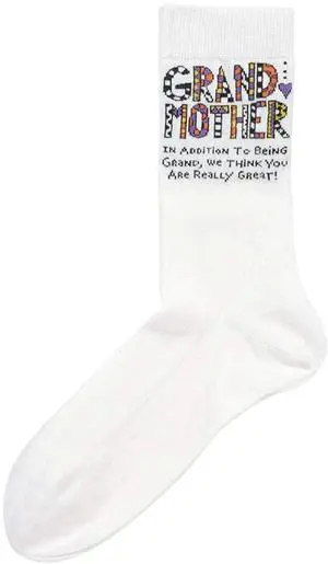 Enesco Our Name Is Mud Cuppa Doodle Grandmother Socks Enesco Our Name Is Mud Cuppa Doodle Grandmother Socks