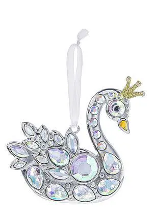 Ganz Swan Acrylic Aurora Borealis Clear Crystal Ornament/Suncatcher, 3.5" Ganz Swan Acrylic Aurora Borealis Clear Crystal Ornament/Suncatcher, 3.5"