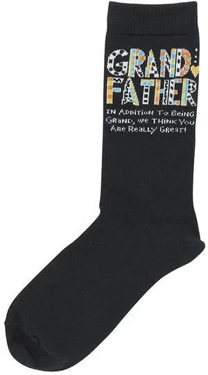 Enesco Our Name Is Mud Cuppa Doodle Grandfather Socks Enesco Our Name Is Mud Cuppa Doodle Grandfather Socks