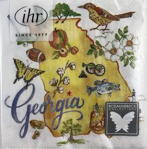 Boston International IHR Cocktail Beverage Paper Napkins 5 x 5 Georgia State Boston International IHR Cocktail Beverage Paper Napkins 5 x 5 Georgia State