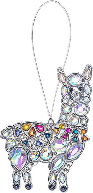 Ganz Llama Acrylic Aurora Borealis Multicolor Crystal Ornament/Suncatcher, 3.5" Ganz Llama Acrylic Aurora Borealis Multicolor Crystal Ornament/Suncatcher, 3.5"