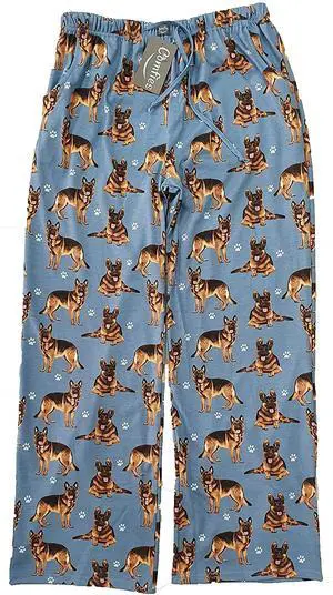 German Shepherd Unisex Lightweight Cotton Blend Pajama Bottoms- X-Large German Shepherd Unisex Lightweight Cotton Blend Pajama Bottoms- X-Large