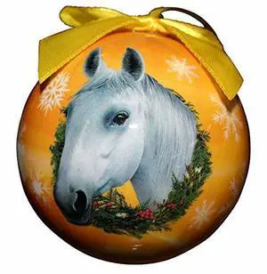 Horse Christmas Ornament Shatter Proof Ball Easy To Personalize Horse Christmas Ornament Shatter Proof Ball Easy To Personalize