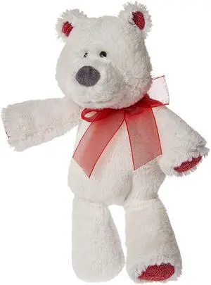 Mary Meyer Valentine Marshmallow Jr. Beau Beau White Teddy Bear Plush Toy, 9" Mary Meyer Valentine Marshmallow Jr. Beau Beau White Teddy Bear Plush Toy, 9"