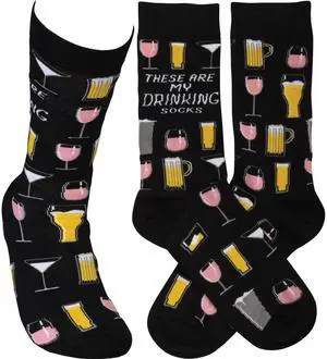 Primitives by Kathy These Are My Drinking Socks Colorfully Printed Socks Primitives by Kathy These Are My Drinking Socks Colorfully Printed Socks