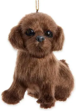 Kurt Adler F2242CLB Furry Chocolate Lab Dog 3.5" Hanging Christmas Ornament Kurt Adler F2242CLB Furry Chocolate Lab Dog 3.5" Hanging Christmas Ornament